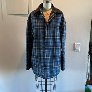 Loewe wool plaid jacket
